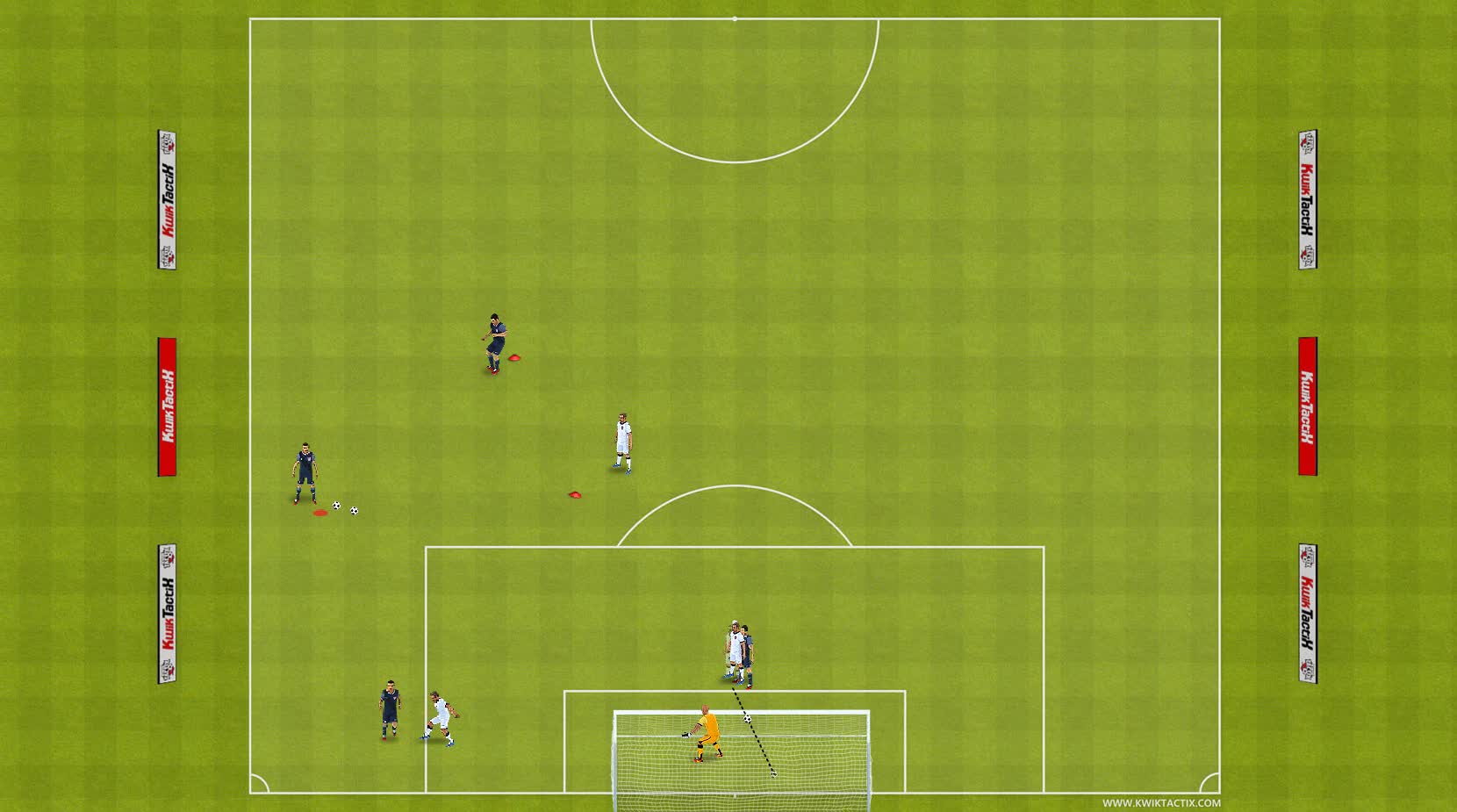 Defending 1vs1 cross and shots on top of the box