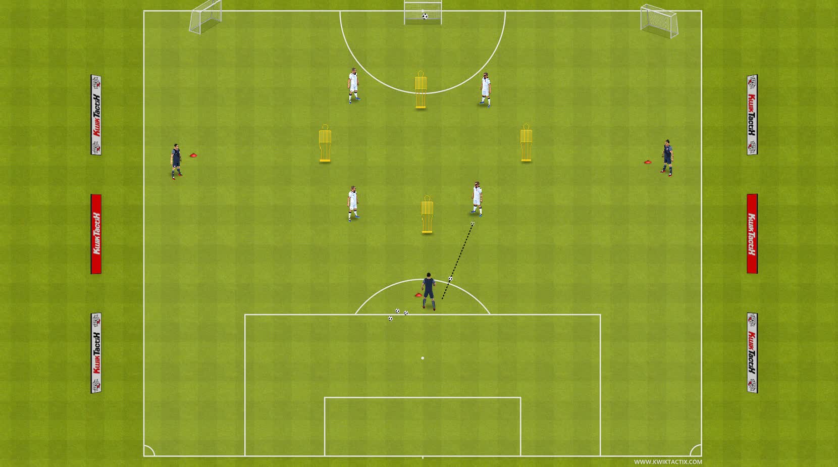CMs vs diamond midfield in build up when ball goes to WB or left back
