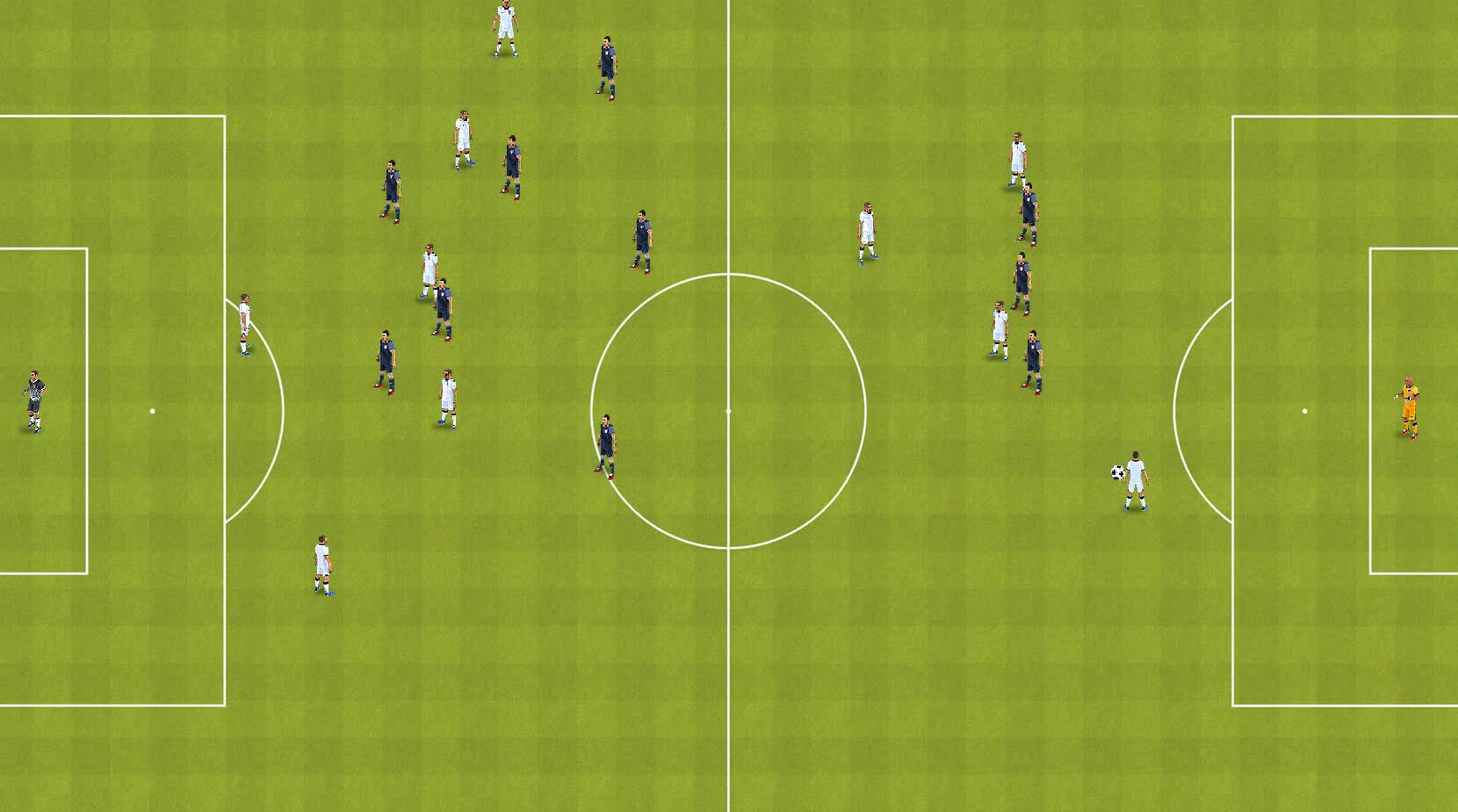Recreating midfielders 6s structure in midblock without opposition