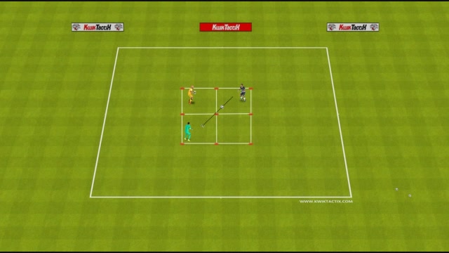 GK Warmup - 4square - pass and move