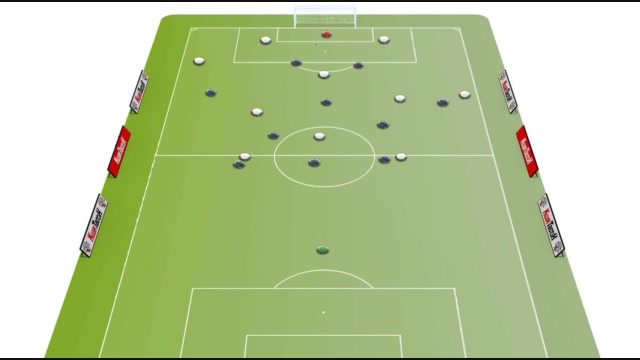 Goal Kick GK plays the 6 for a bump