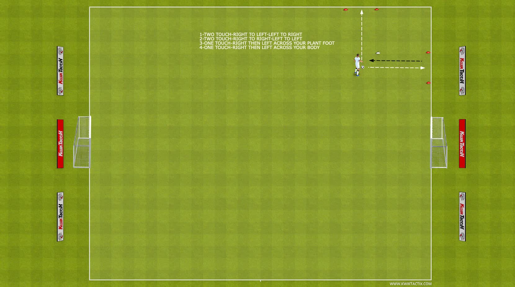 FUTSAL IDP DRILLS 1 AND 2 TOUCH IN THE CORNER