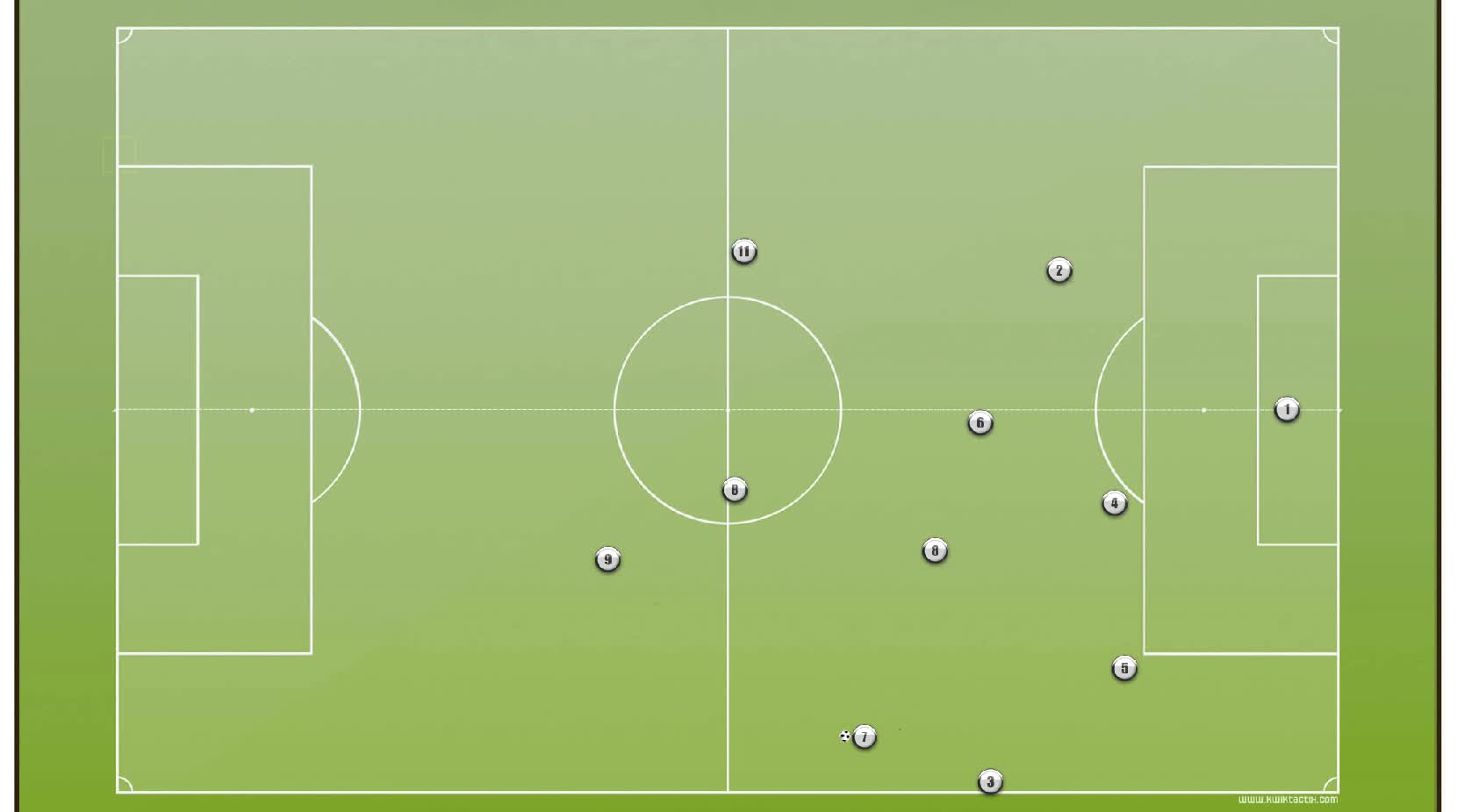 IN POSSESSION BALL DOWN THE LEFT