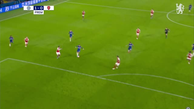 Positioning Arsenal GK is too high off his line 3