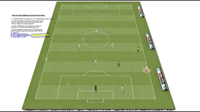 wide midfielder rules