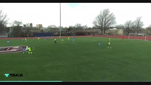 NYCFC Pressing a goal kick 4-1-4-1 structure