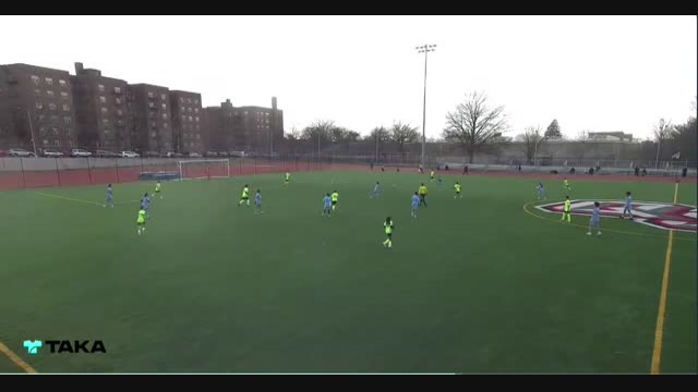 NYCFC Pressing a goal kick 4-1-4-1 structure5