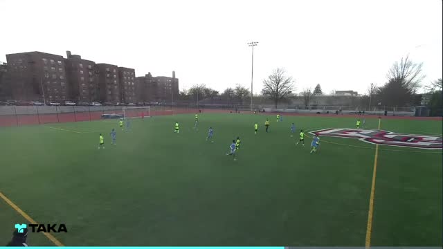 NYCFC Pressing a goal kick 4-1-4-1 structure4